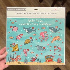 Valentine’s Advent Countdown Calendar Under The Sea Each Day Reveals Fun Message